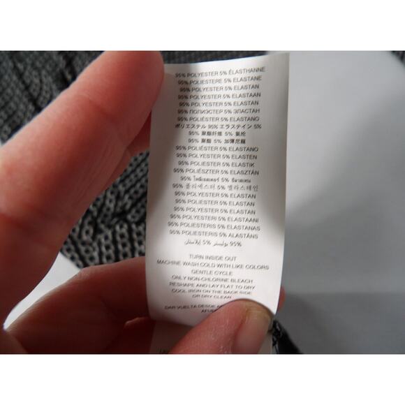 Michael Kors Dress Sz Small Shift Chain Link Pattern Black Gray Knee Length Arts - Picture 11 of 12